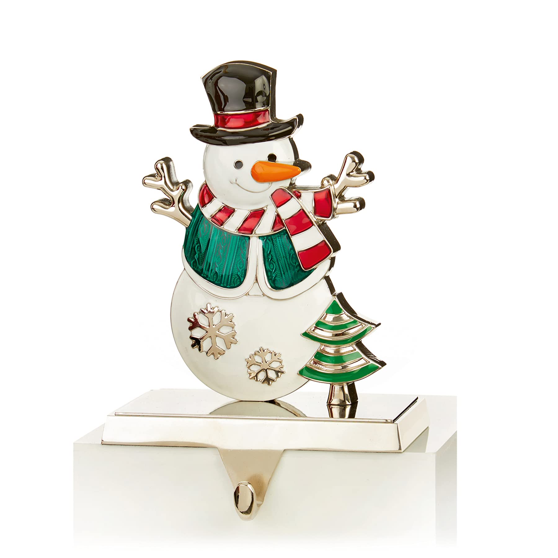 Widdle Gifts Snowman 1390 Christmas Stocking Hanger 17Cm Stocking Holder For Fireplace Mantle Hooks Christmas Decoration (Snowman 1390)