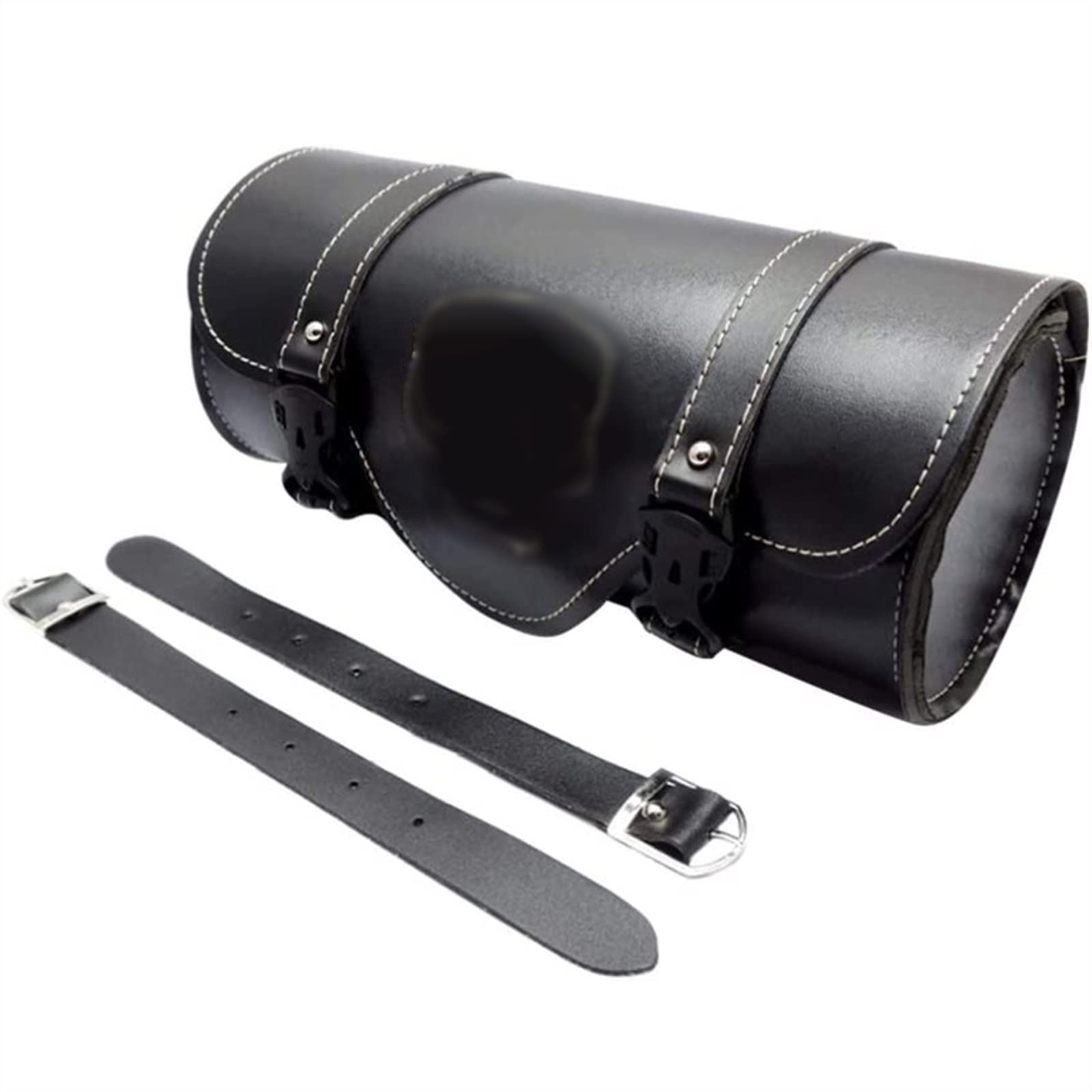 Pochette de Voyage Sac À Outils De Moto Guidon Baril Rouleau Pochette Rangement Avant Arrière Noir