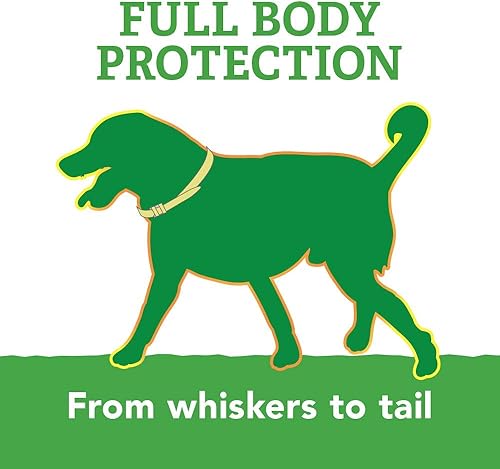 Miniatura 6 de Natural Care Collar repelente de pulgas y garrapatas para perros y cachorros, tratamiento de pulgas y garrapatas de 4 meses para perros, repele