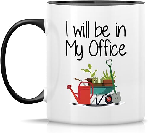 Miniatura 2 de Retreez Taza divertida  I Will Be In My Office Gardening Gardener Farmer Garden Lover - Tazas de café de cerámica de 11 onzas  Divertido, sarcasmo,