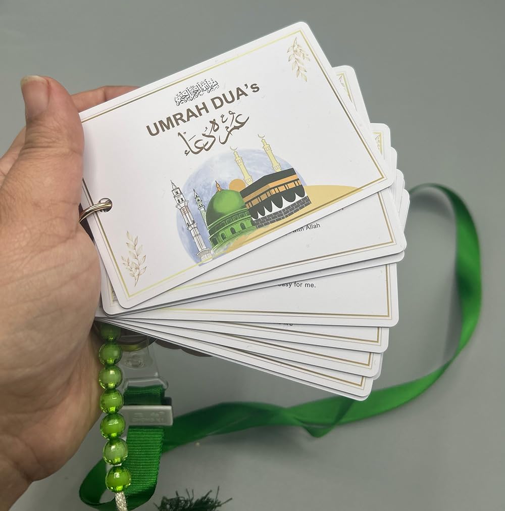 Umrah Dua Cards PVC - Tawaf Tasbih - Step by Step Guide, Umrah Checklist - Image 2