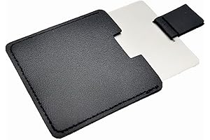 Pocket Mirror for Men | Travel Mirror Compact, Unbreakable, Stainless Steel with PU Leather Case