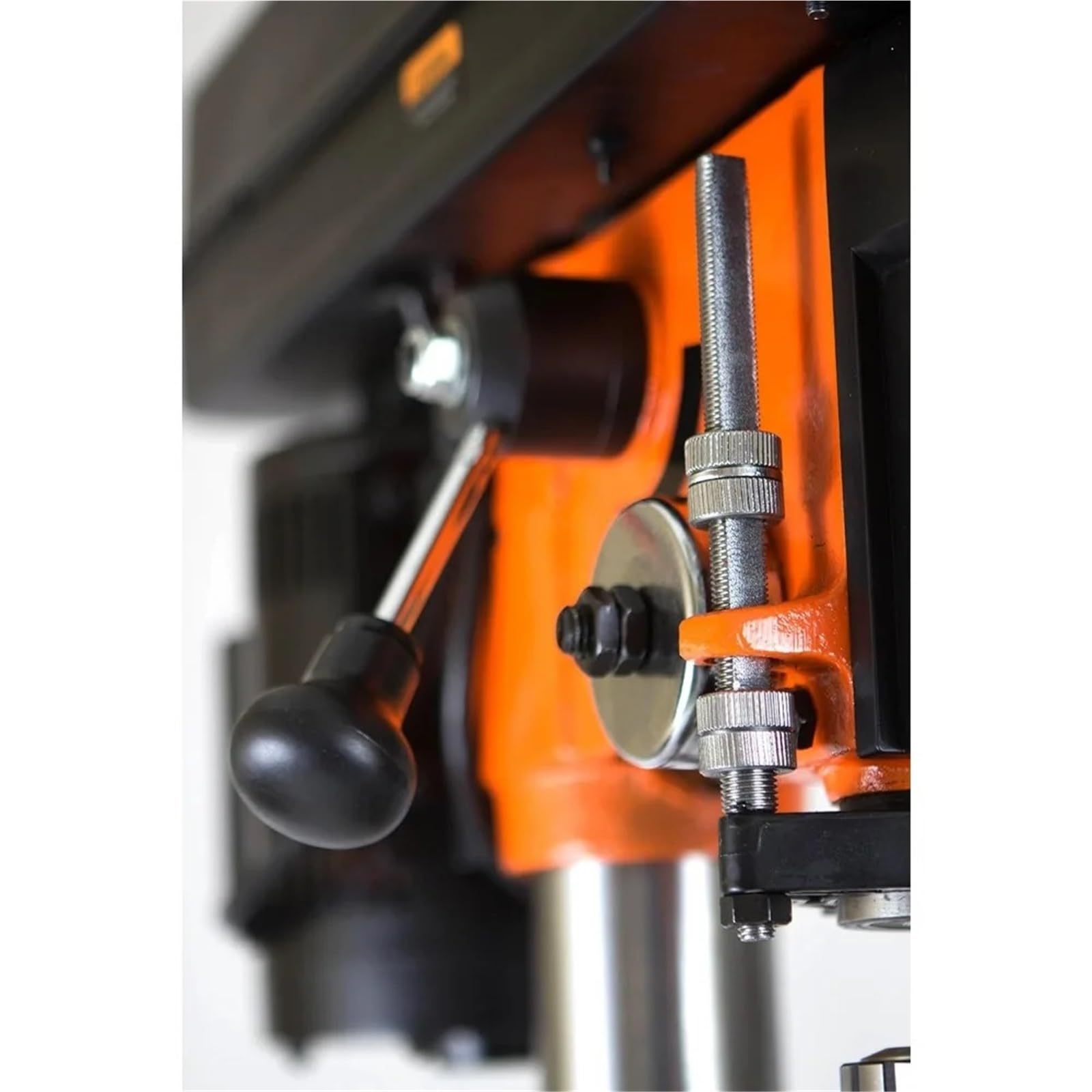 Taladro de Columna, Taladro de banco de hierro fundido de 12 pulgadas y 5 amperios con velocidad variable y luz de trabajo