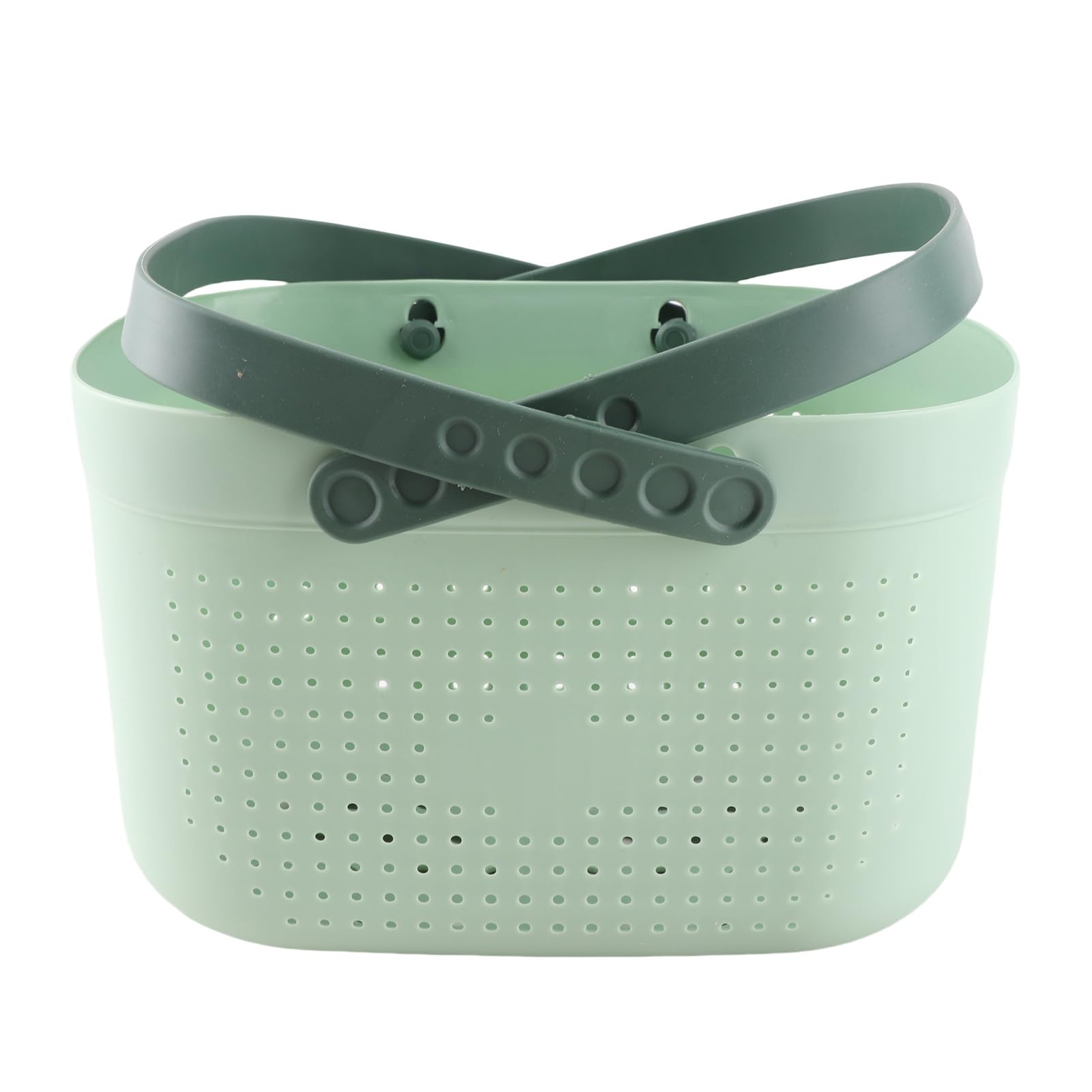 HERCHR Portable Shower Basket Shower Caddy Tote with Ventilation Holes Large Capacity Plastic Organizer Storage Bin for Bathroom
