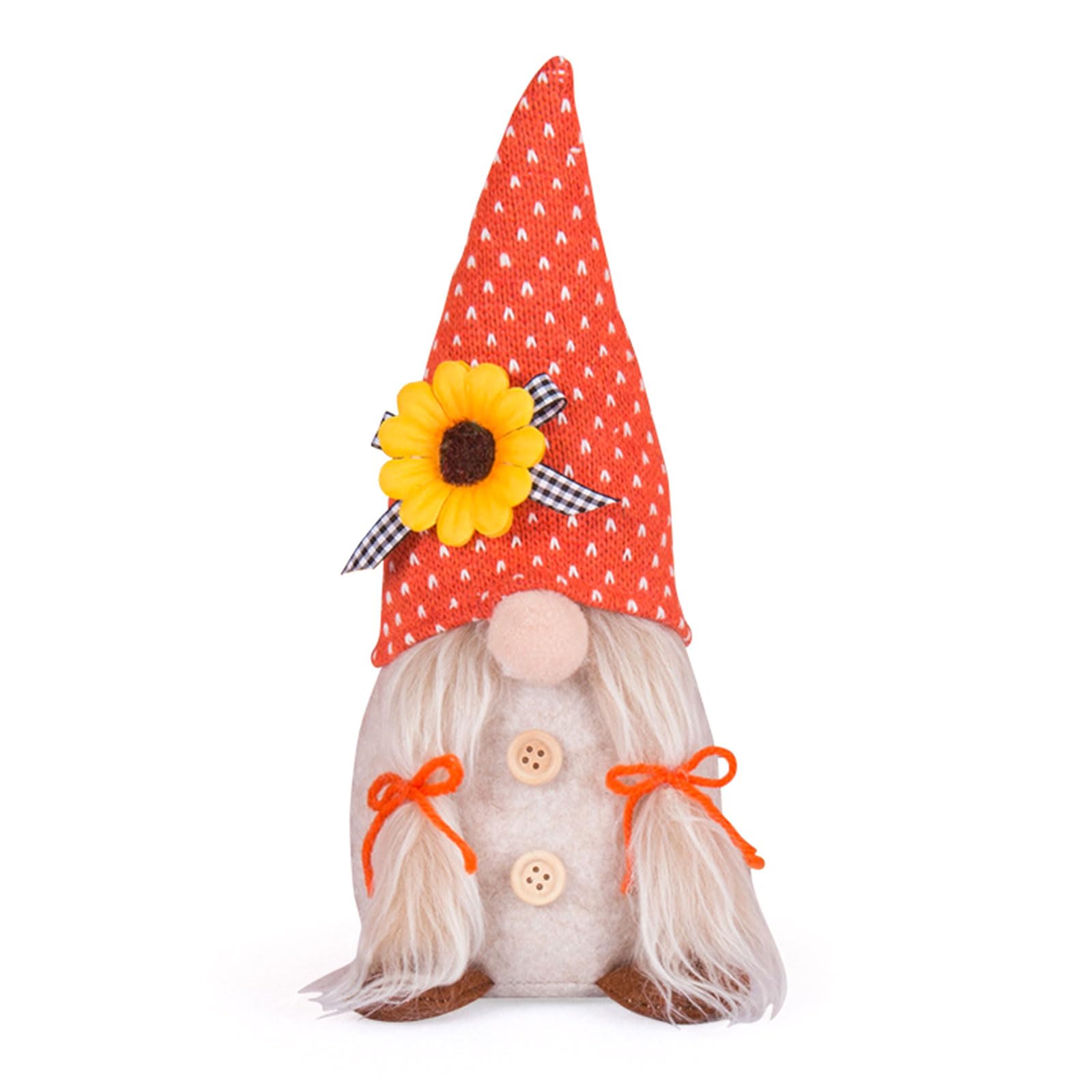 Hsioluted Thanksgiving Gnomes Decoration Sunflower Tomtes Swedish Gnomes Tomtes Plush Ornaments for Kitchen Tiered Tray Swedish Outdoor