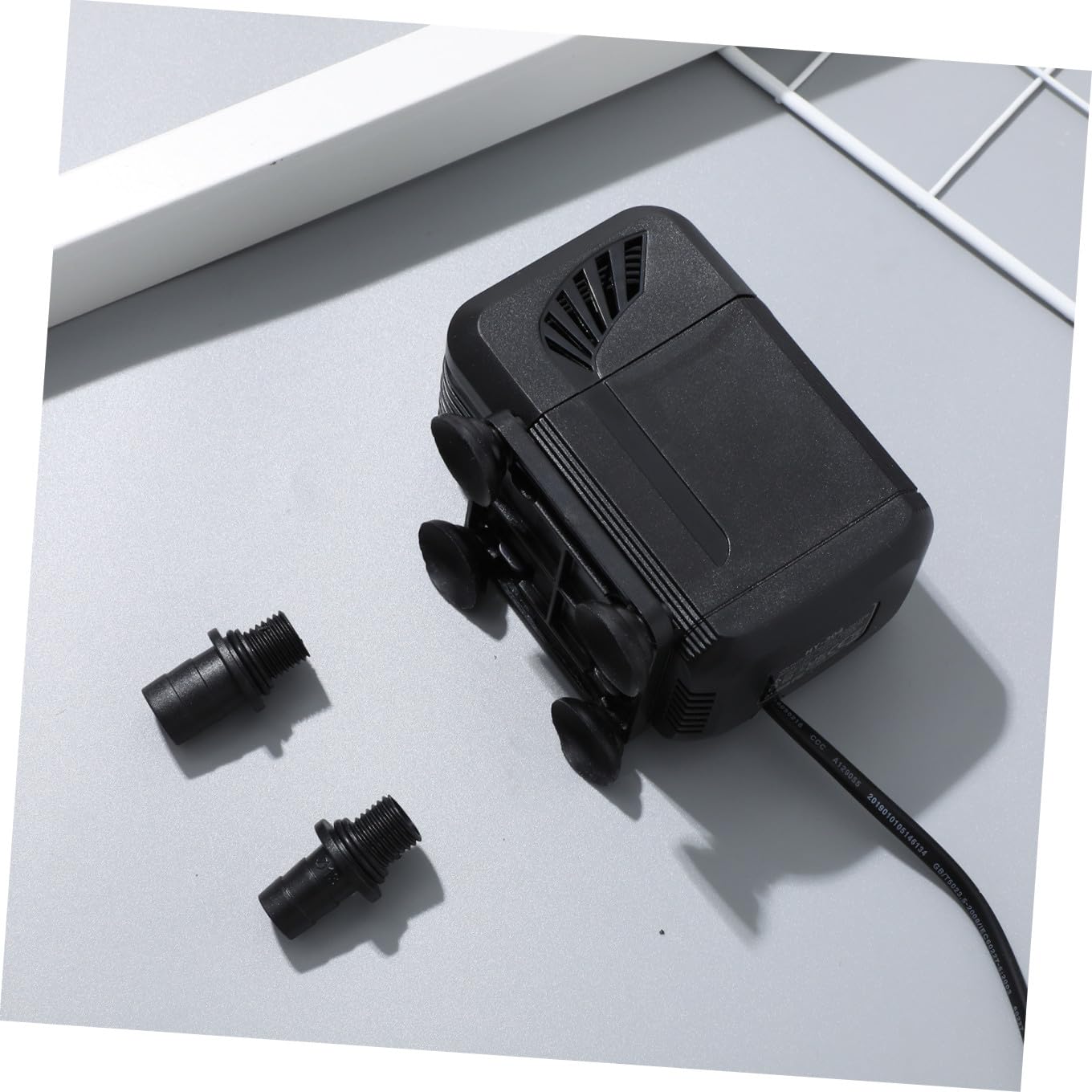 Toddmomy 3piezas Bomba Submersible Para Acuarios h Silenciosa Para Peceras y Fuentes Fácil Instalación Con Ventosas Filtro De Agua y Potente