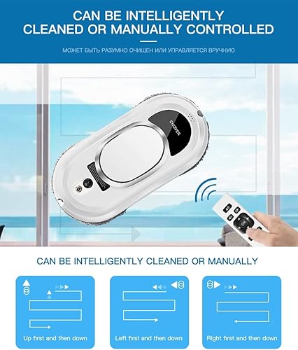 Miniatura 5 de CHOVERY - Aspirador de ventana, robot de limpieza al vacío con 5600 Pca, batería inteligente anticaída y apagado con control remoto para ventanas,