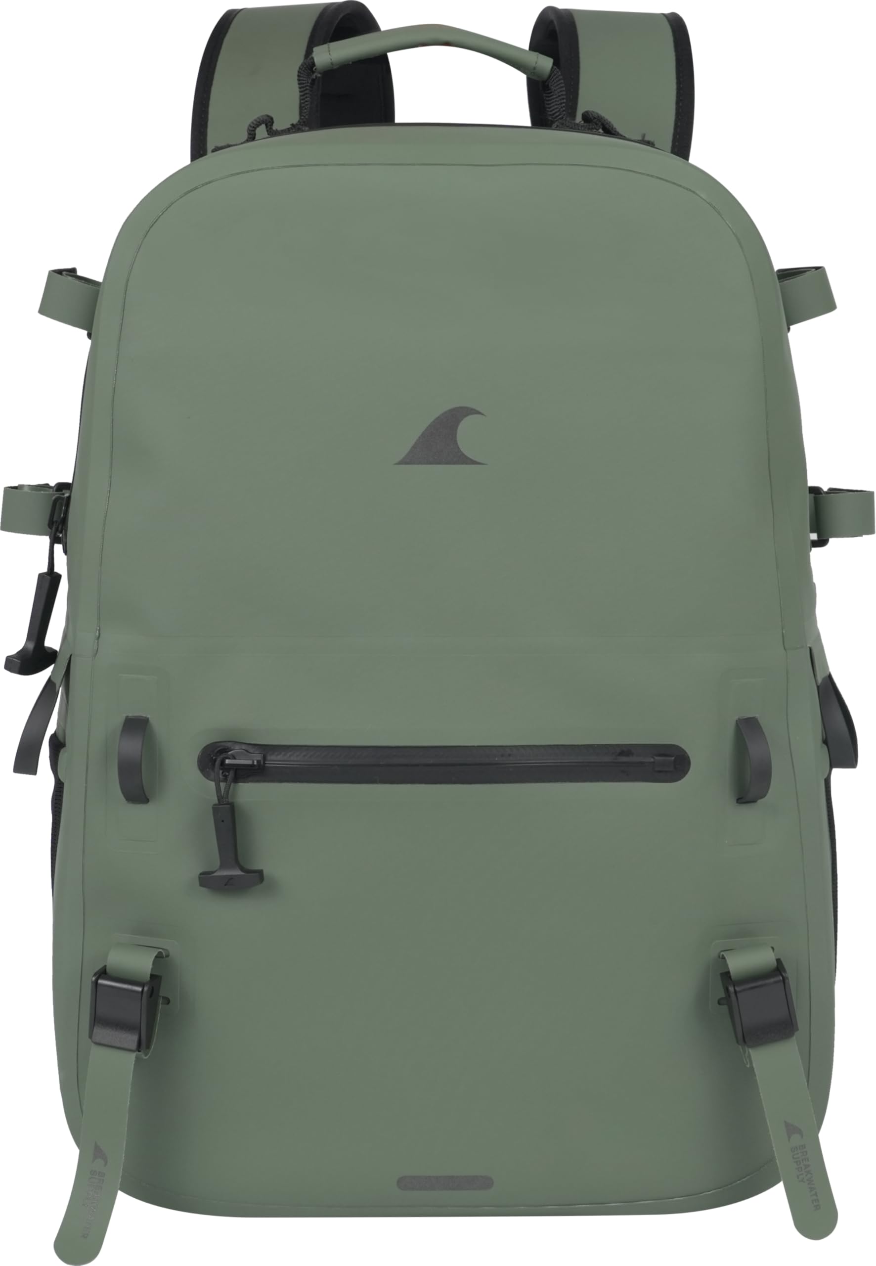 Breakwater SupplyRiver Ute Waterproof Backpack, Floating Submersible IP68 Dry Bag, Padded Hip Belt & Airtight Zippers | 20L