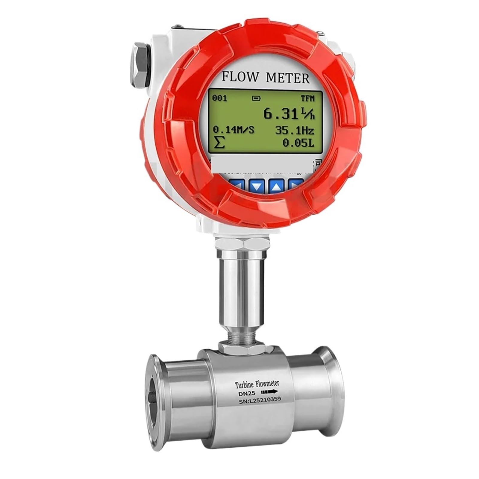 KSZHZYMGX 1 2 Inch Pulse 4-20mA RS485 Flowmeter Flow Monitor Flow Meter Digital(DN6)