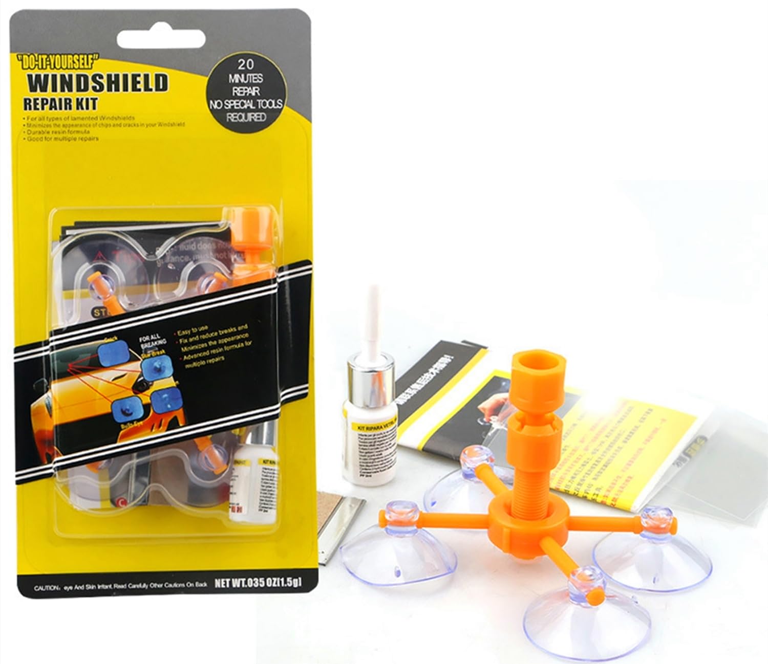 Windshield Repair Kit, Windscreen Repair kit, Auto Glass Repair Kit, Car Windshield Crack Repair kit