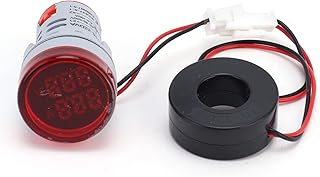 Indicator Light, 0~99.9A Current Indicator Universal Colorful for Current for Industrial Control Components(red)