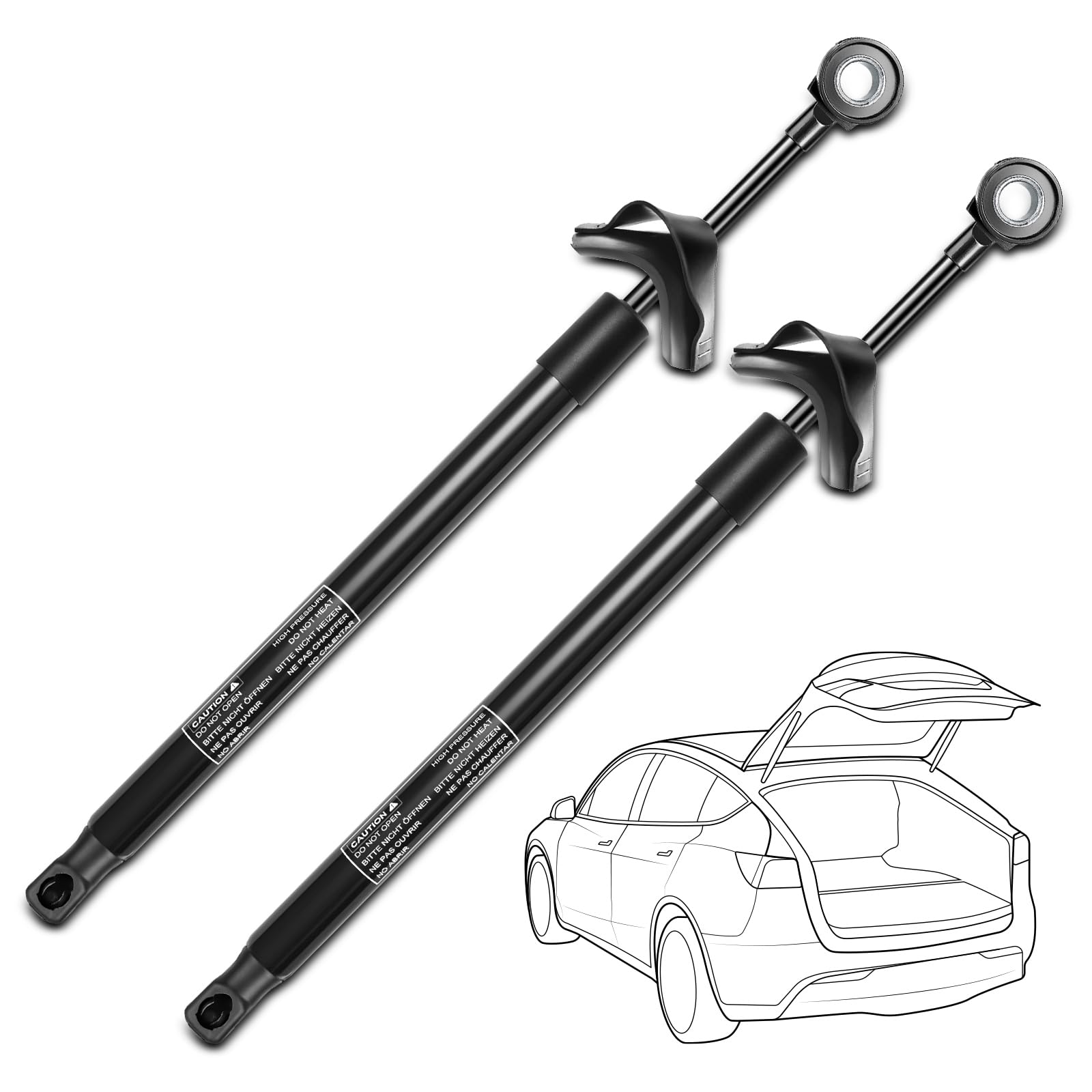 Amazon.com: YHTAUTO Set of 2 Tailgate Hatch Lift Support