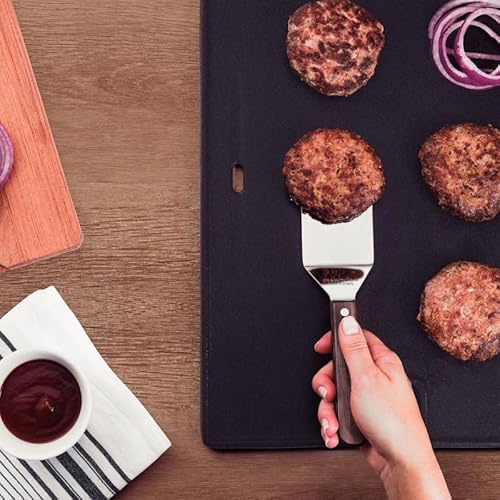 Tramontina Landhaus Wender, Grillwender, Edelstahl, Griff aus FSC-zertifiziertem Holz, rostfrei, spülmaschinenfest, 25 cm, Breite 6 cm