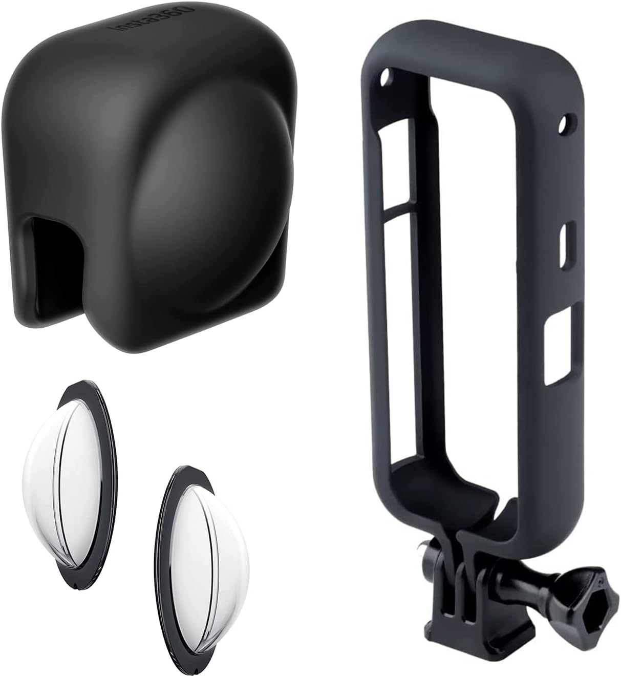X3 Lens Protection Accessories Include Lens Cap,Lens Guards and Case Cage, for Insta360 X3 Camera Lens Professional Protective Accessories Kit,Scratch-Proof, dust-Proof, and Fall-Proof