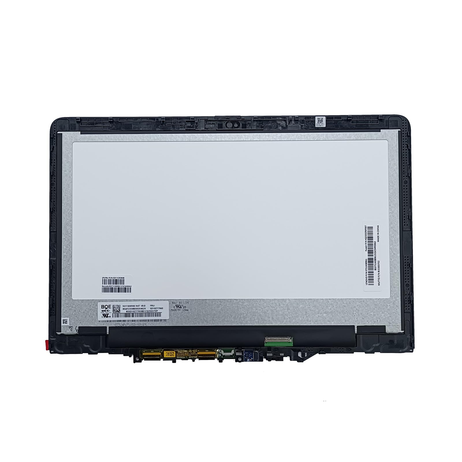 Assemblage écran Tactile 11,6" Pour Lenovo - Référence 5D10Y97713, Full HD, Neuf