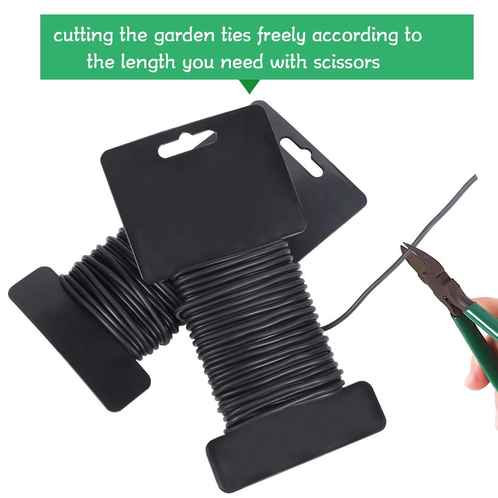 1000 Attaches Torsadées Réutilisables – Pour Jardinage, Câbles électriques, Organisation – Noir, 15 Cm – Résistantes Et Flexibles