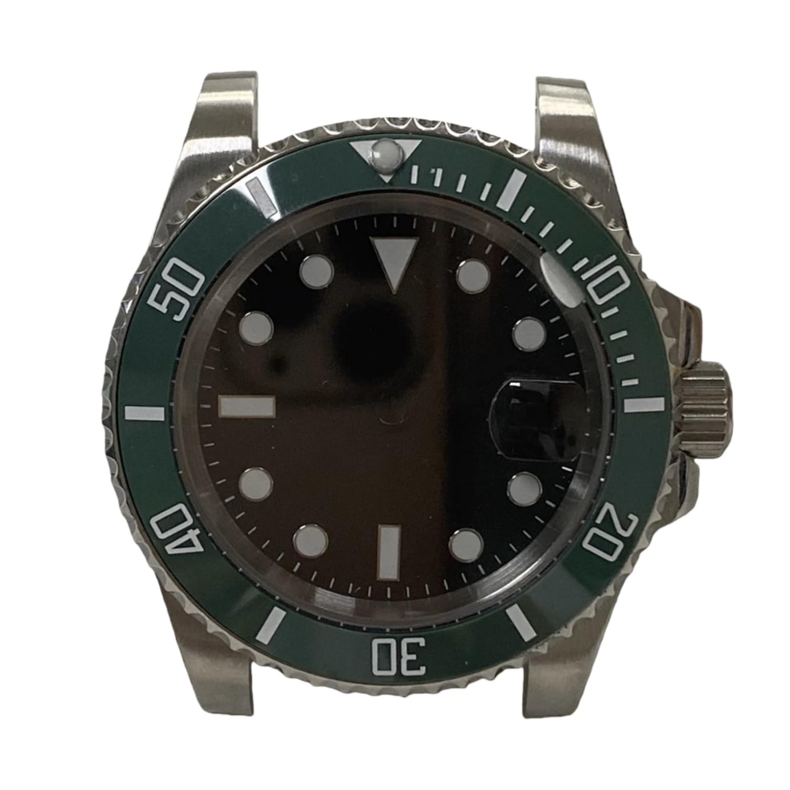 Destro Stil GMT Uhrengehäuse 40mm Linke Krone Saphirglas Datumslupe 8215 3804 Automatikwerk für Rolex Submariner