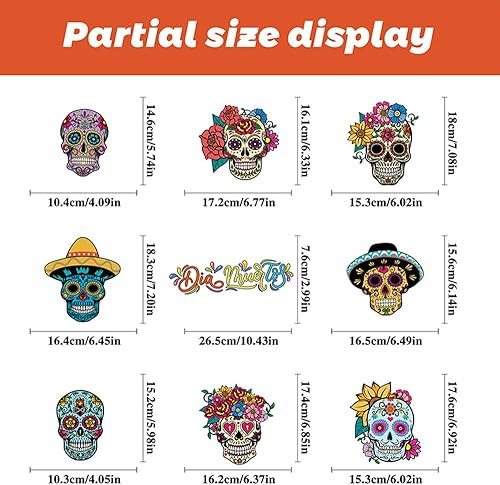 Miniatura 6 de Adhesivos para ventana de Halloween, decoración de fiesta de Halloween, suministros de decoración del Día de los Muertos, calcomanías para ventanas