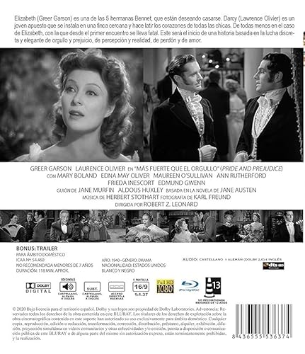 Stolz und Vorurteil (1940) Blu Ray mit deutschem Ton - Mehr Infos/Bestellen