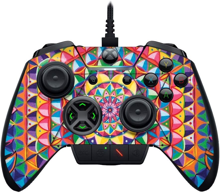 MightySkins Skin Compatible with Razer Wolverine Ultimate - Rainbow Kaleidoscope | Protective, Durable, and Unique Vinyl Decal wrap Cover | Easy to Apply, Remove, and Change Styles | Made in The USA
