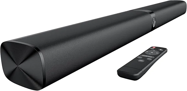 Assistrust Sound Bar for Smart TV, Soundbar with Bluetooth/ARC/Opt/AUX Connect, Auto Volume Boost, 3 Equalizer Modes, 2 in 1 Detachable Soundbar for TV/PC/Gaming/Projectors