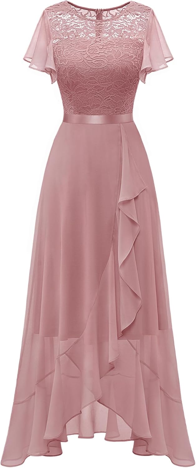 BeryLove Formal Dresses Women  Wedding Guest Slit Cocktail