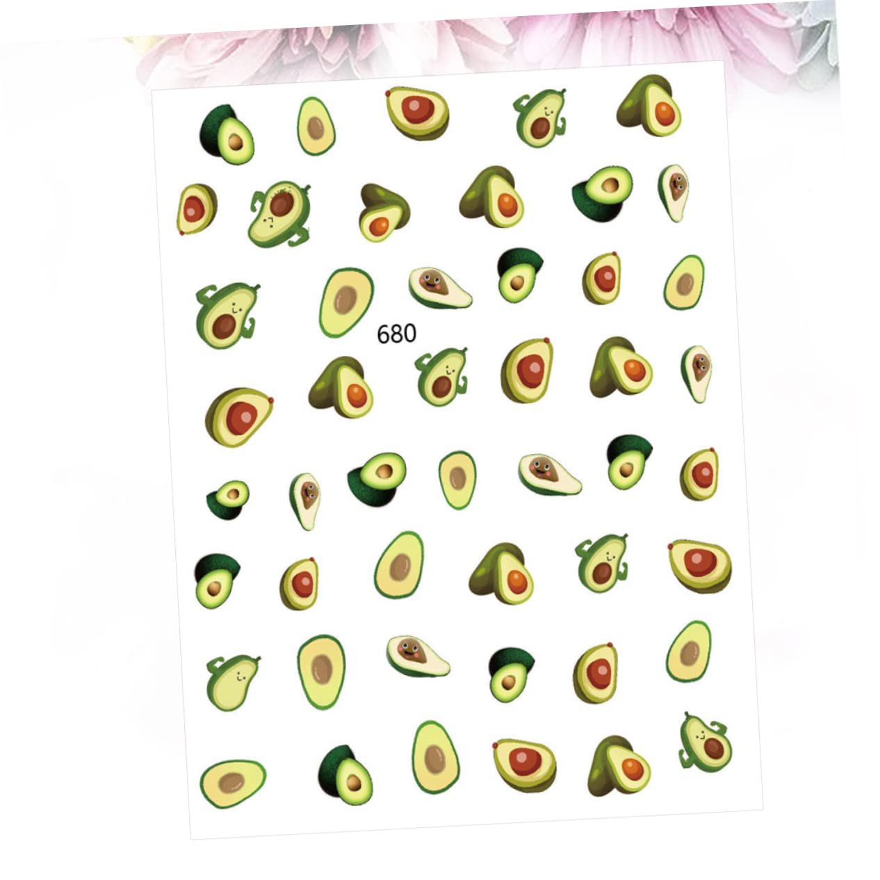 Healvian 36 Hojas De Decoración De Hojas Verdes Pegatinas De Frutas Para Uñas Calcomanías De Decoración De Uñas Calcomanías De Frutas Para Uñas Acrílicas Pegatinas De Verano Pegatina