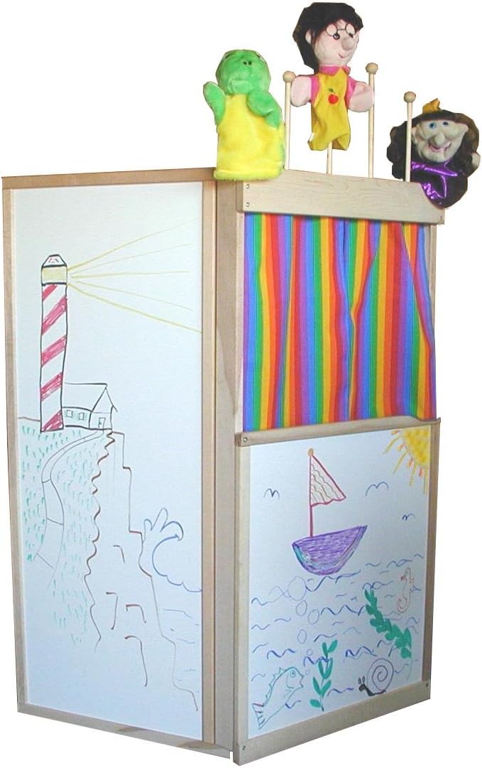 Beka Club House Puppet Theater, Whiteboard Surfaces with Puppet Rack