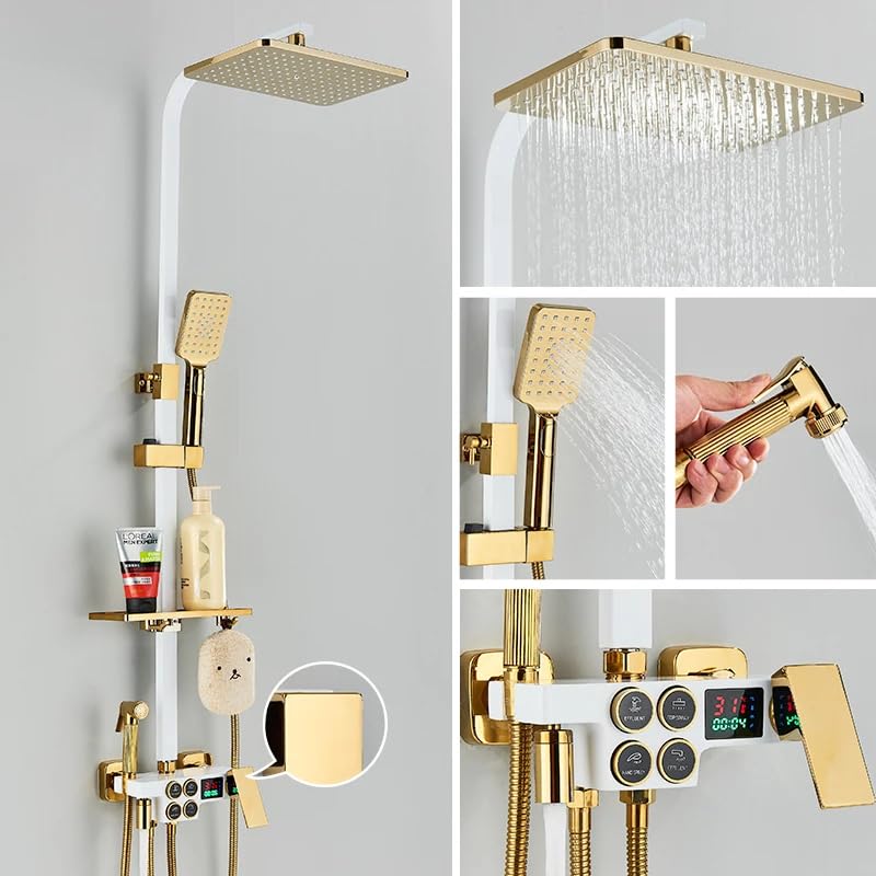 Shower-Sets-for-Bathroom-Black-Digital-Display-Thermostatic-Shower-Faucet-4-Way-Shower-Mixer-Button-Control-Smart-Shower-Faucet-for-Bathroom-Bidet-Faucet-WG-Hot-Cold