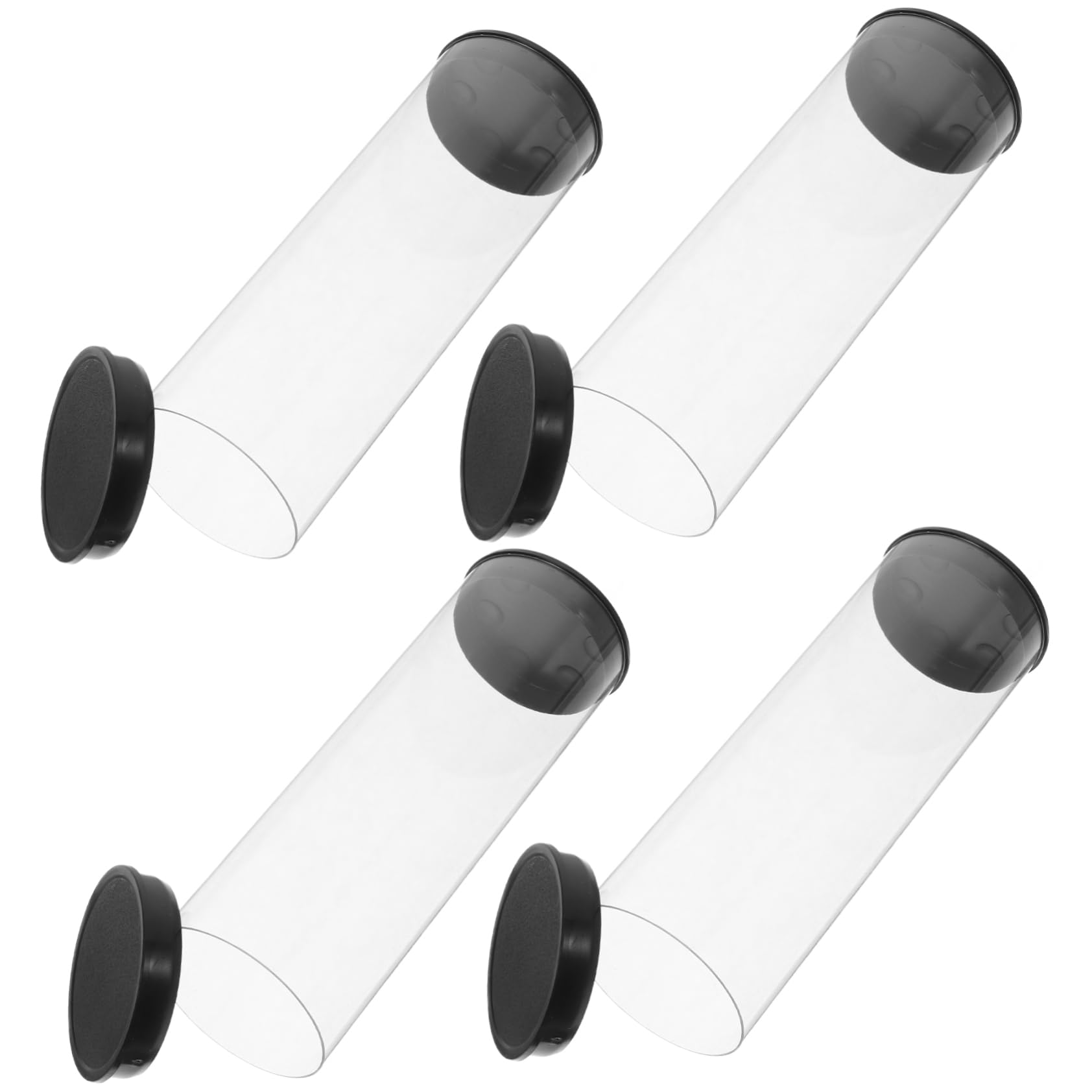 TOBBOMEY 2sets Golf Trunk Organizer Portable Golf Ball Tray Plastic Tube Rack Storage 4pcs*2