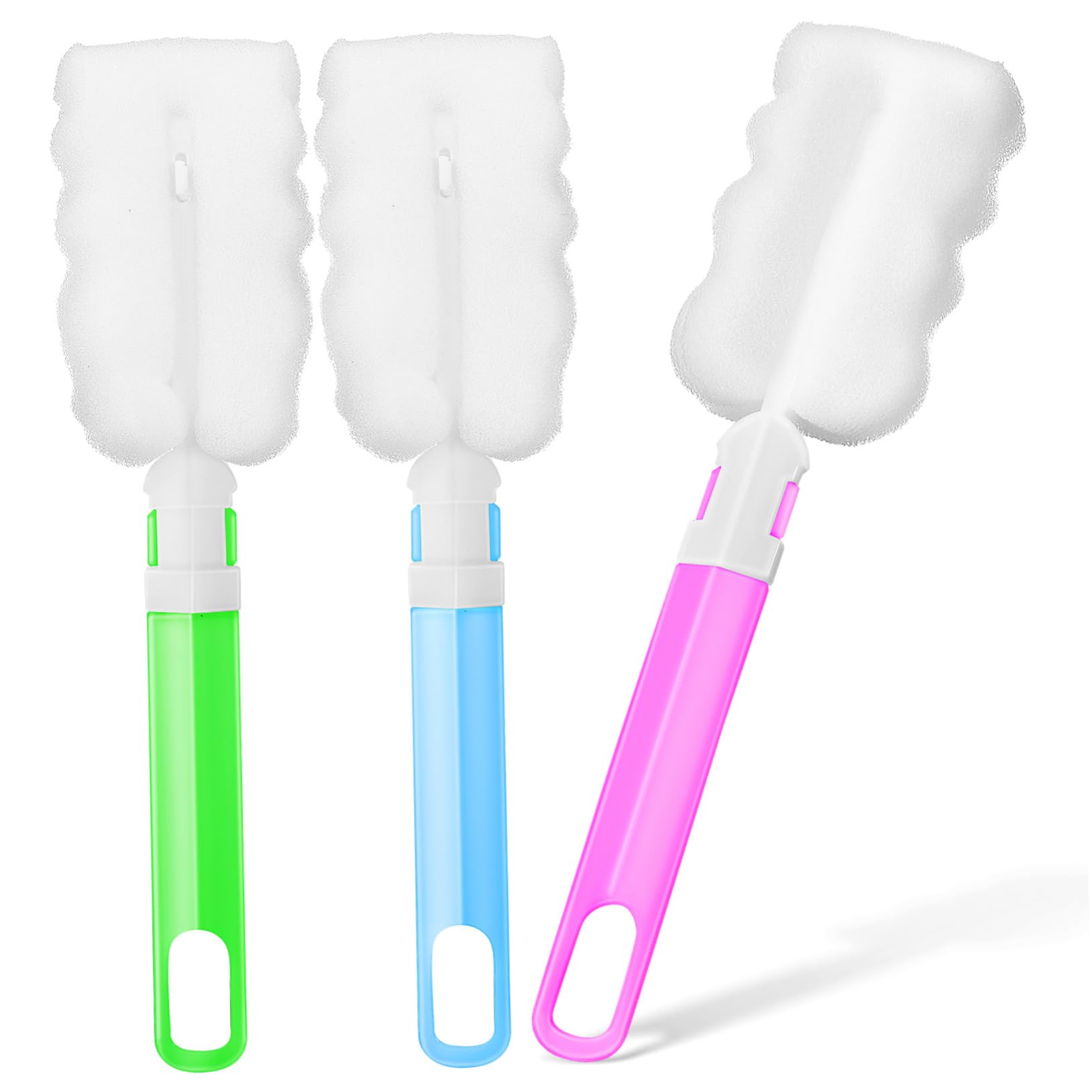 VILLFUL 3pcs Cup Brush Bottle Sponge Cup Sponge Brush Cup Washing Tool Reusable Cup Brush Bottle Brush Sponge Brush for Cleaning Sponge Cleaning Brush Cup Cleaning Brush re-usable