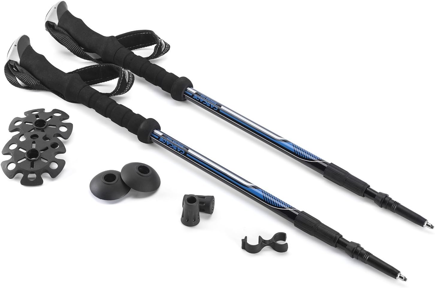 Cascade Mountain Tech Twist Lock Trekking Poles - Lightweight with Anti-Shock for Walking and Hiking Poles