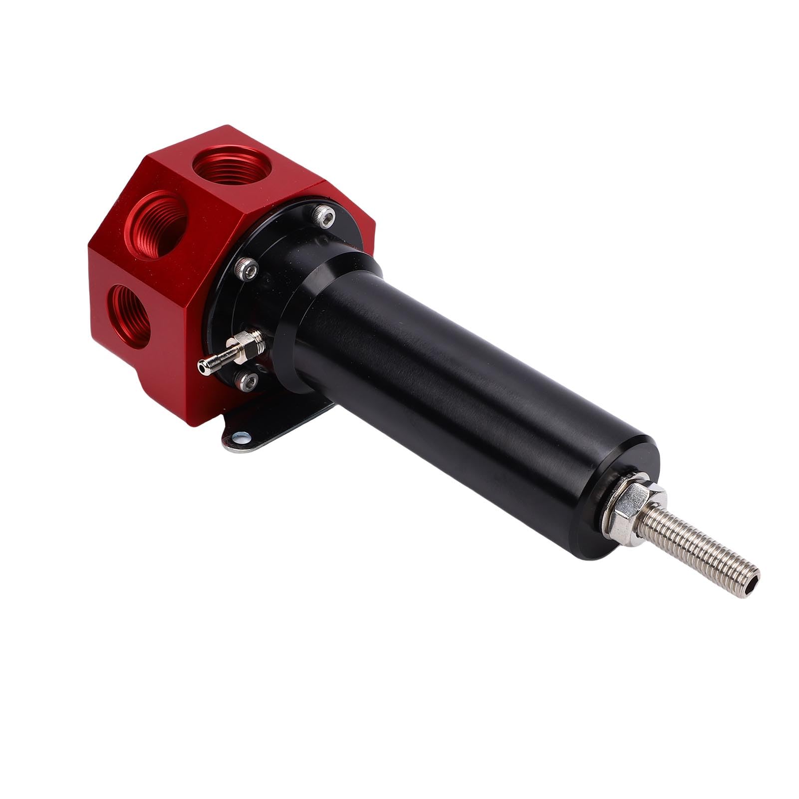 Keenso 13113 EFI Regulator Ciśnienia Paliwa 40-100 PSI Regulator Pompy Napędzanej Paskiem Mechaniczny Paliwa z Portem Azotu i Adapterami Przewodów Doładowania do