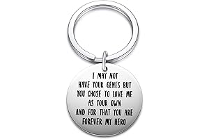 Stepdad Gifts from Son Daughter - I May Not Have Your Genes Keychain