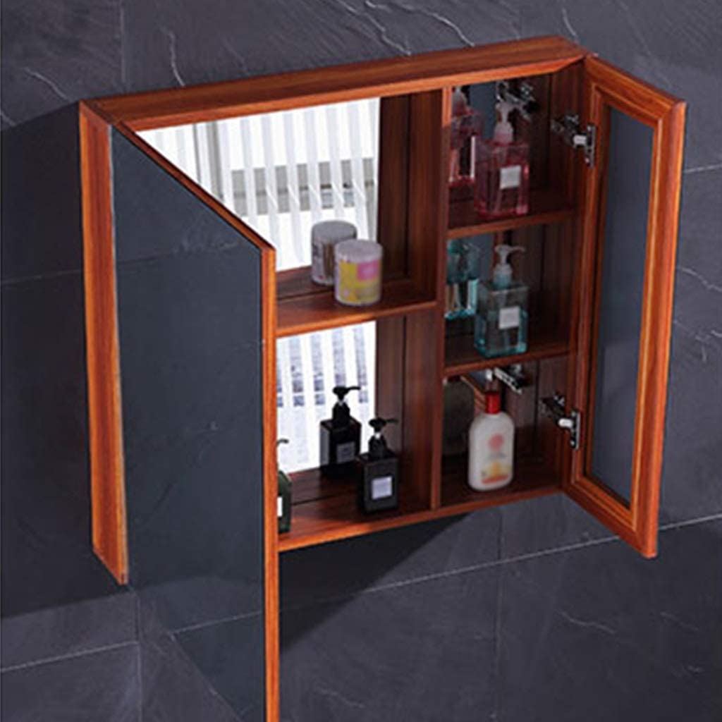 Genérico Mueble de baño,Gabinete de baño Estante de decoración de Pared de Almacenamiento montado en la Pared para Espejo de Maquillaje Completo Gabinete de Almacenamiento de artículos para el hogar