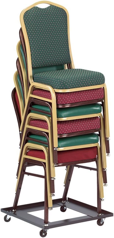National Public Seating Stack Chair Dolly - Black, 22 3/4in.W x 23 1/2in.D x 3 1/2in.H, Model Number DY81