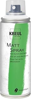 Kreul 76311 - Farbspray weiß, 200 ml, klassisch matte Sprühfarbe auf Wasserbasis, hochpigmentiert und wasserfest, styropof...