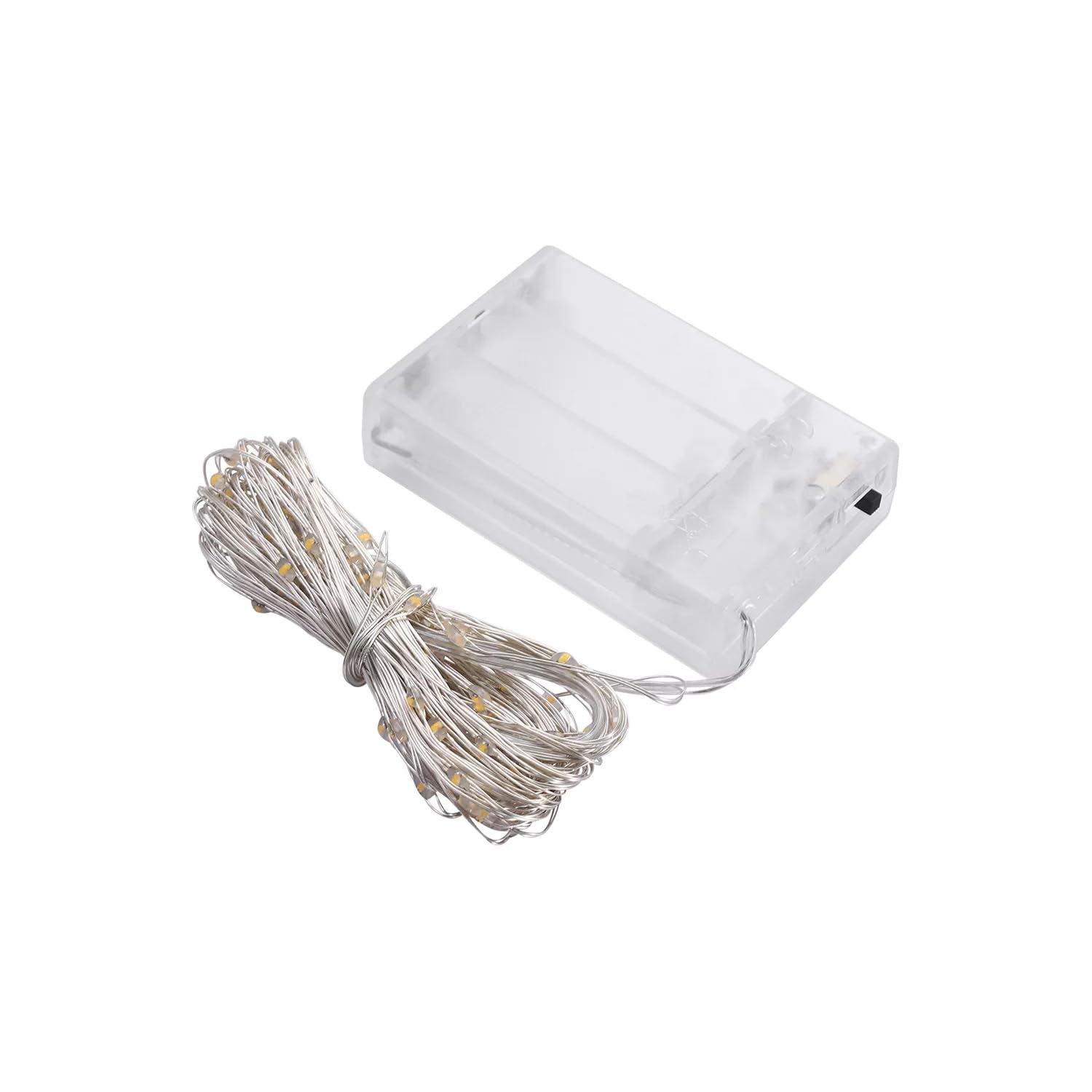 Brightium 3AA Battery Operated LED String Lights, 10 Metres PVC and Copper, Warm White, Ideal for Decoration and Ambience.