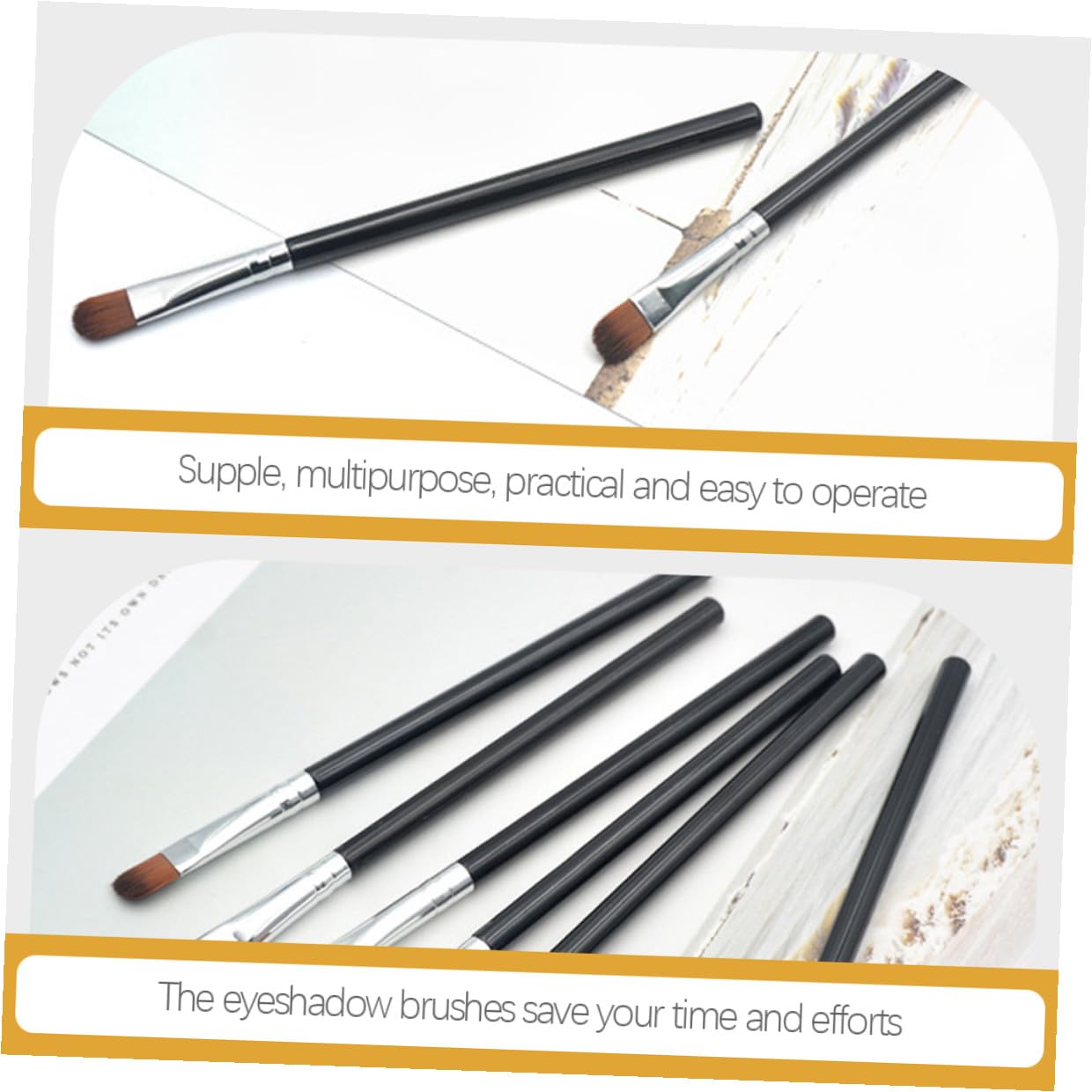 Gatuida 100stücke Lidschattenpinsel Mit Holzgriff Kosmetikpinsel Für Augen Make-up-werkzeuge Verblendpinsel Lidschatten-pinsel Augenpinsel Für Make-up Puderapplikator Make-up-pinsel Für Fr