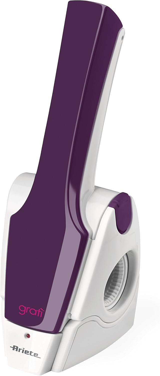 Ariete Rechargeable Cordless Grater, White/Purple, 447/03"Min 1 year
