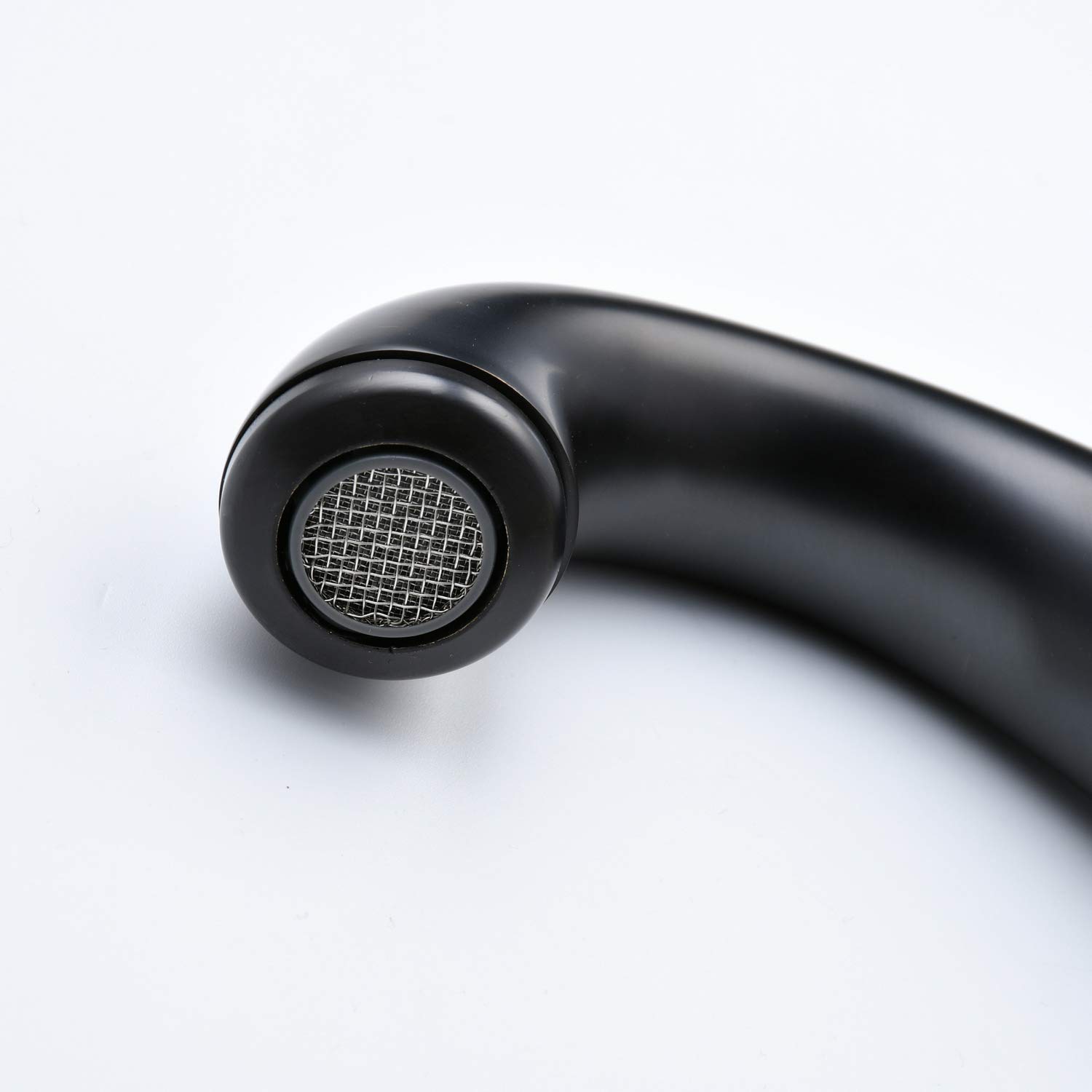 Rubinetto Bagno Lavabo Tre Fori Rubinetto Miscelatore, Nero Opaco