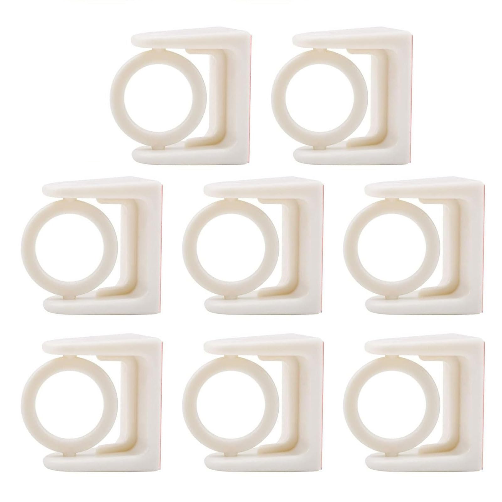 SXRQ 8Pcs Smooth 360 Degree Rotating Curtain Rings for Easy Glidings and Practical Use Home Decors Bathroom Curtain Circlet Hangers