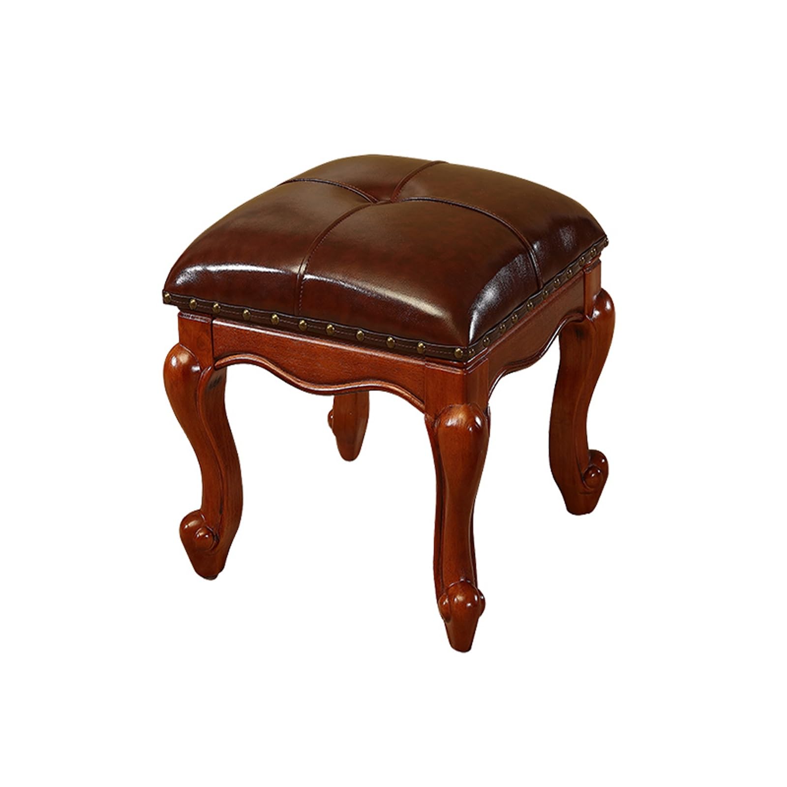 Tabouret de vanité rembourré en cuir pour sublimer votre chambre