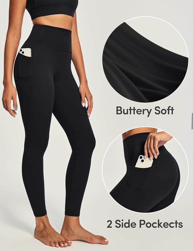 Leggings deportivos mujer con elevación de glúteos y bolsillos miniatura 3