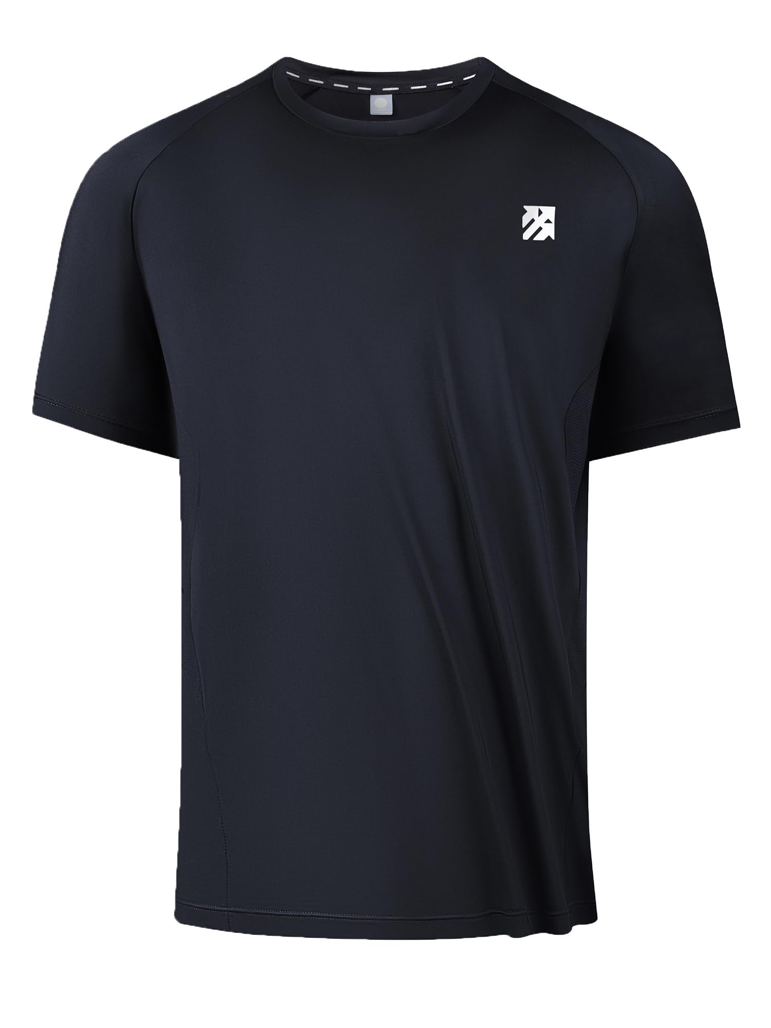 Camiseta de tenis y pickleball para hombre, absorbe la humedad, para entrenamiento, correr, costuras estenopeicas, desodorante | Comodidad refrescante que absorbe la humedad con elástico ligero en 4 direcciones para pickleball, correr y viajar