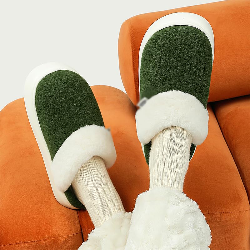 BEDAW Zapatillas De Peluche para Casa Interior, Zapatillas De Algodón para Niños Y Niñas para Parejas