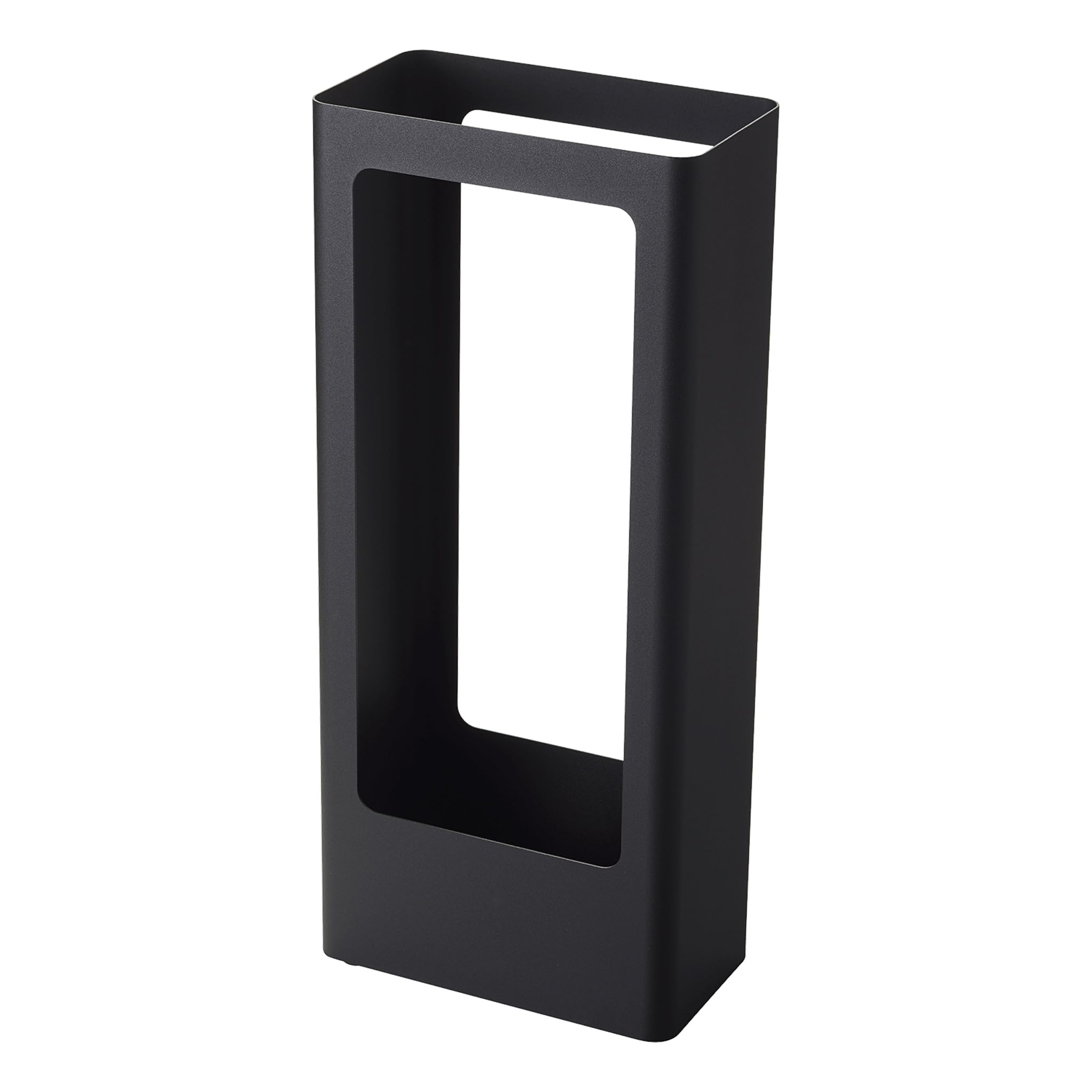 Yamazaki 4929 Tower Slim Umbrella Stand, Black, Steel/Silicone, 22 x 12 x 50 cm