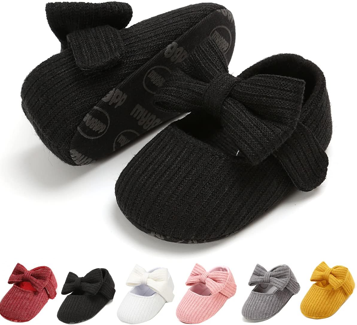 Infant Baby Boys Girls Slippers Cozy Fleece Booties Soft Bottom Warm Cartoon Socks Newborn Crib Shoes