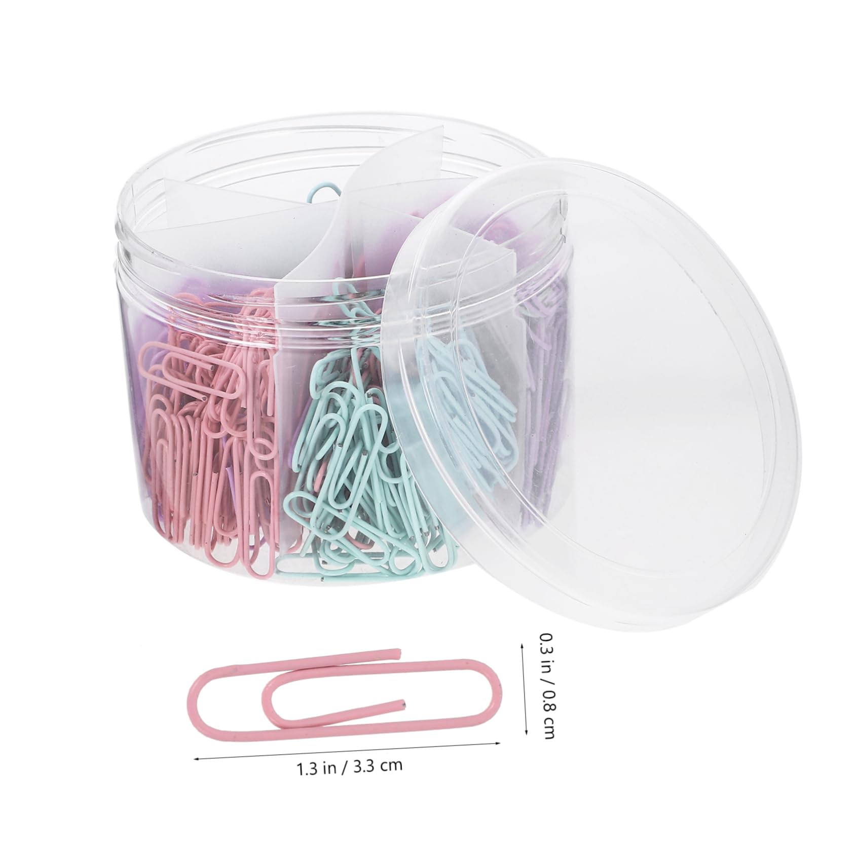 Operitacx 3 Set Clip Di File Di Piccole Dimensioni Clip Di Carta Pinze Di Carta Graffette Per Raccoglitori Di Carta Graffette A Forma Di Cuore Clip Di Trucioli Metallo 540 Pezzi * 3