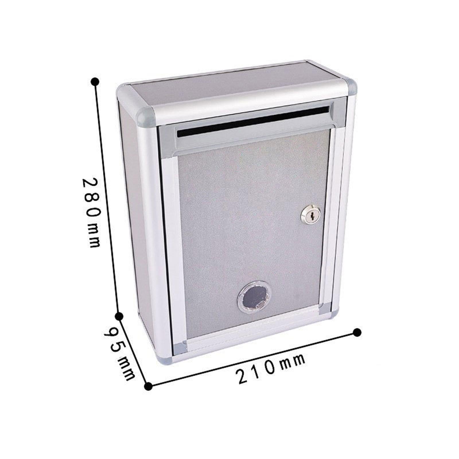 Caja de sugerencias con organizador de cerradura, buzón de quejas, buzón para centro de atención al cliente, Ranura frontal